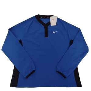 Nike Stock Long Sleeve Softball Windshirt Women's Medium Royal Blue D09170